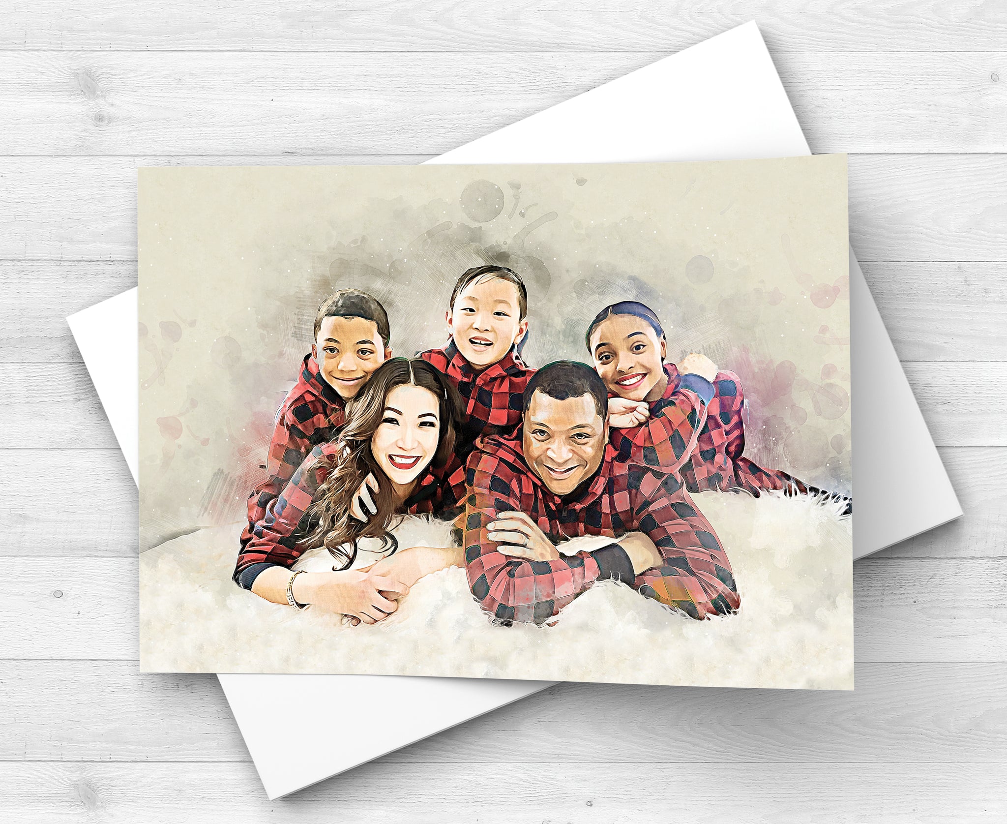 8x8 Photo Canvas Print - Family Photo Montage