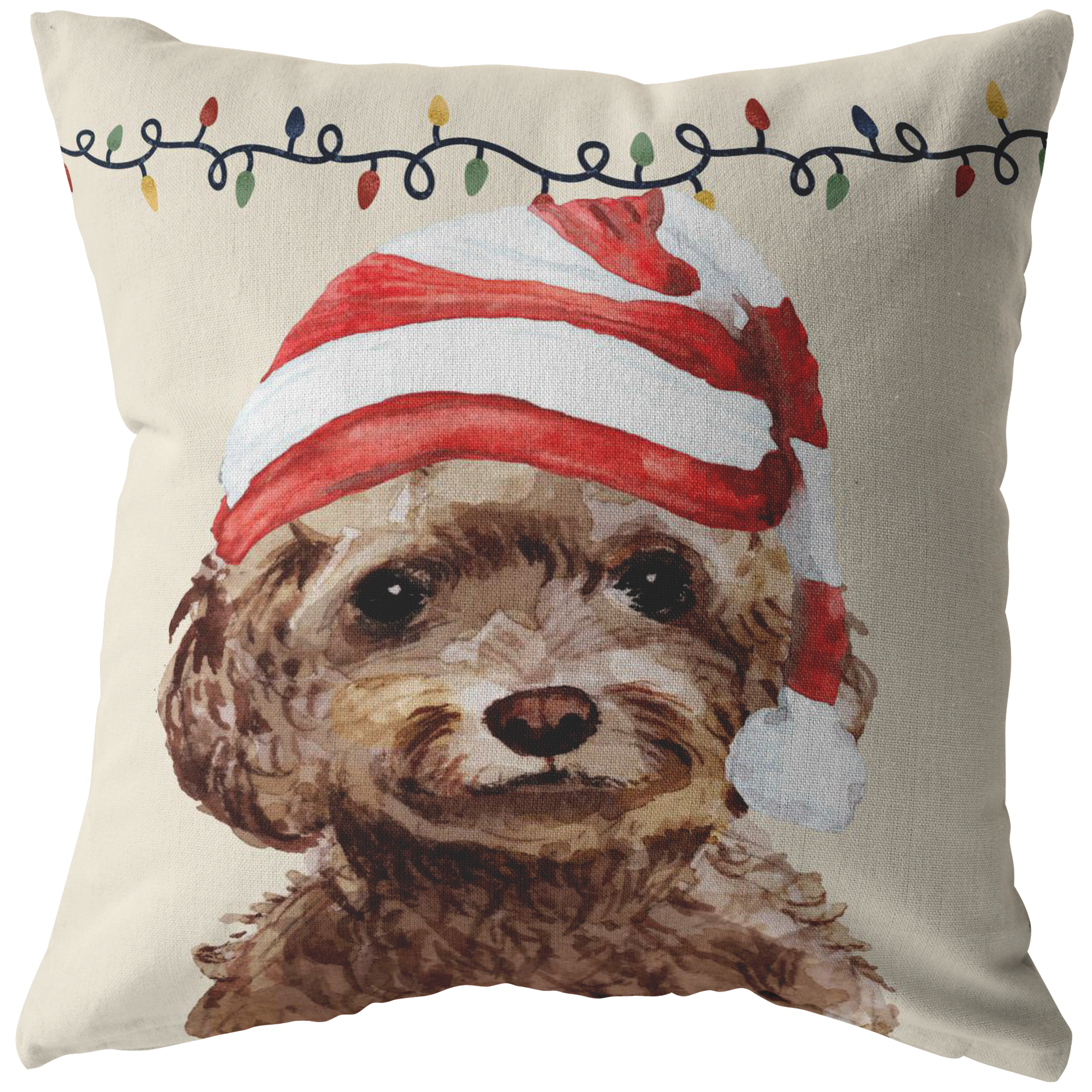 Christmas best sale dog pillows